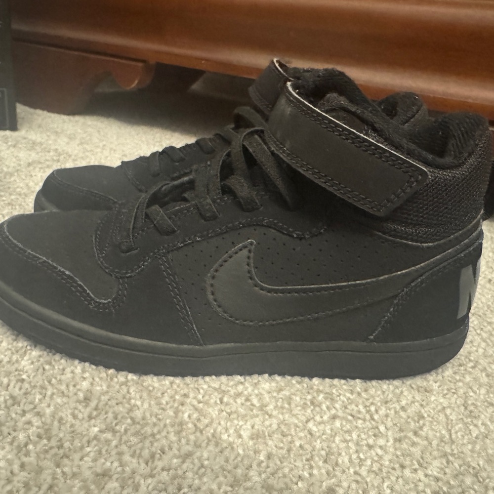 Nike Black High-Top Sneakers with Velcro Strap